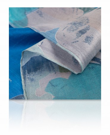 Палантин Женский SN-WATER.FL/BLUE.DULL